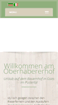 Mobile Screenshot of oberhabererhof.com
